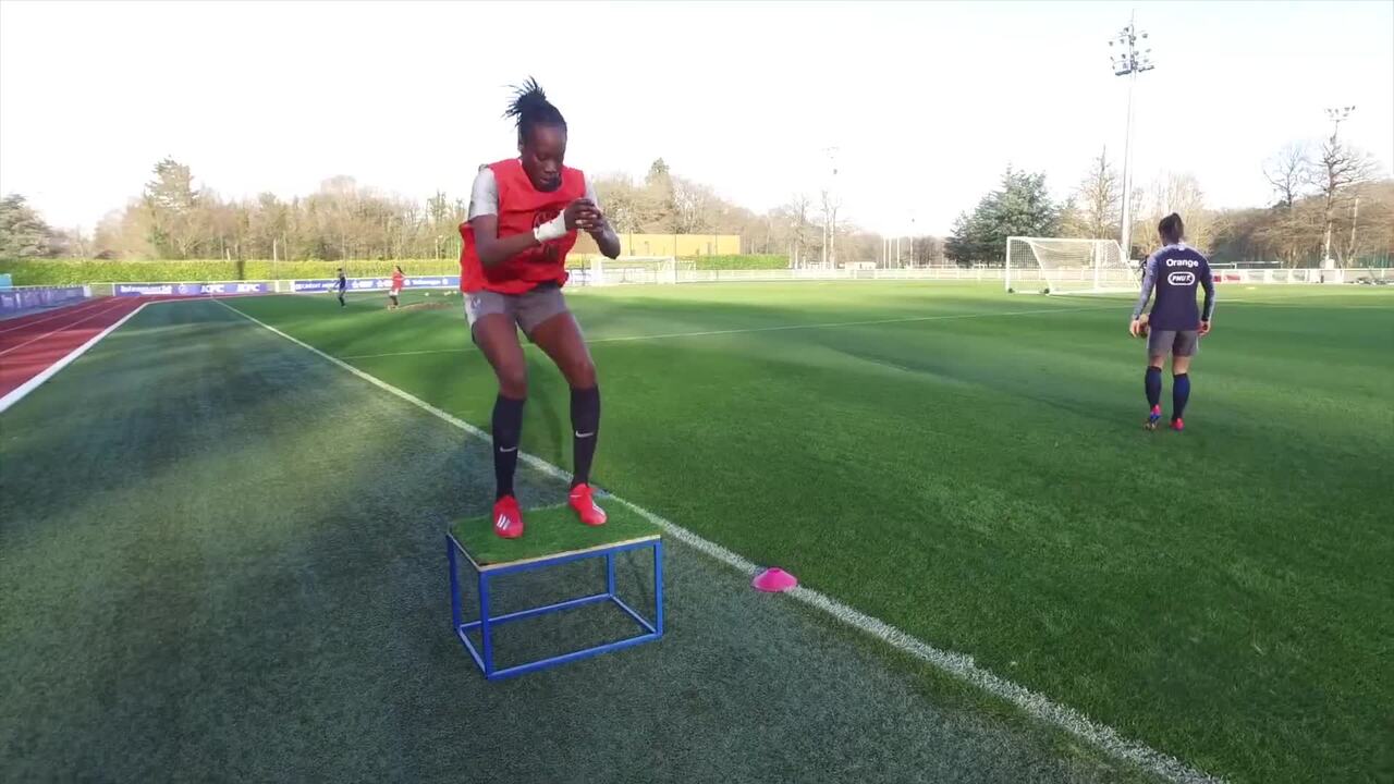 Circuit d'échauffement avec Ouleymata Sarr