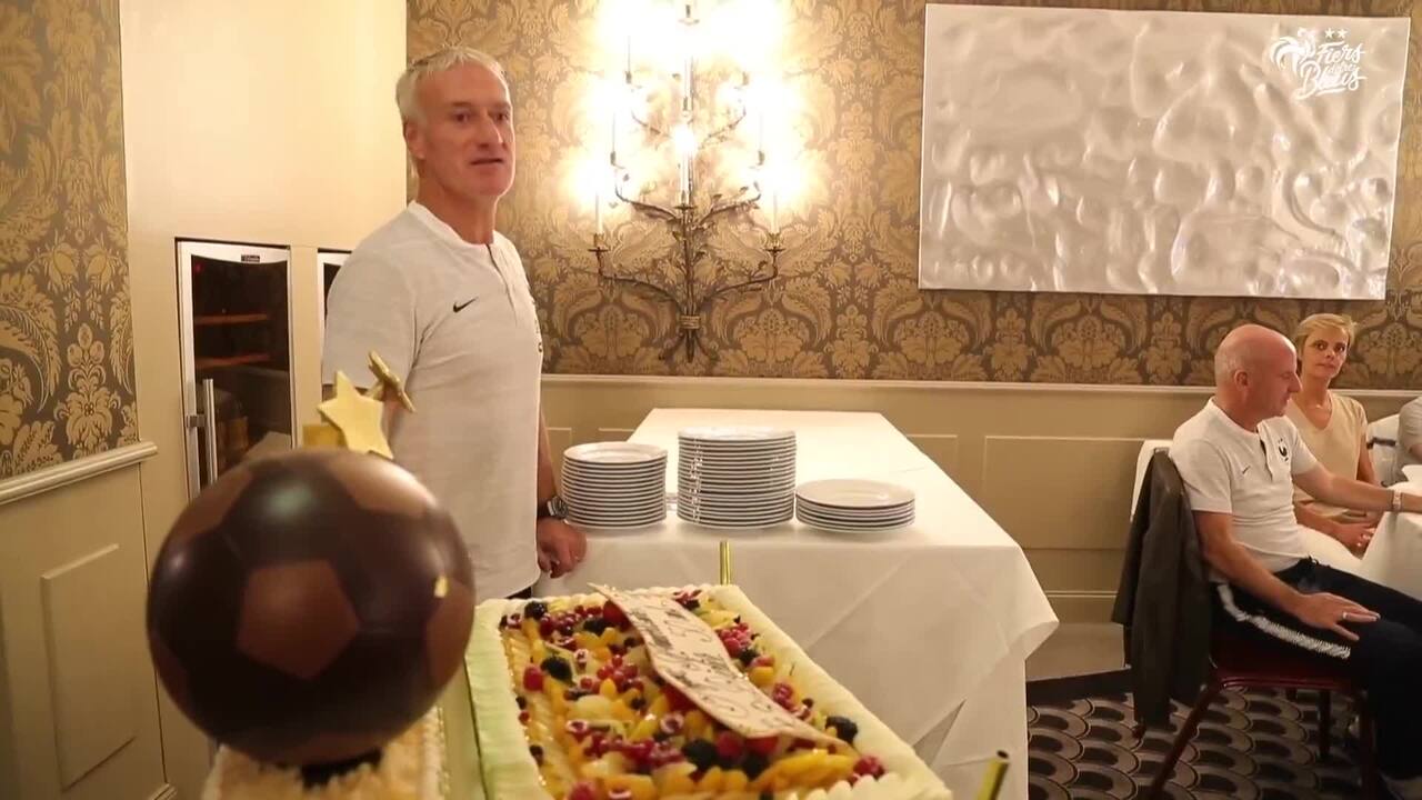 Les Bleus fêtent les 50 ans de Didier Deschamps, Equipe de France
