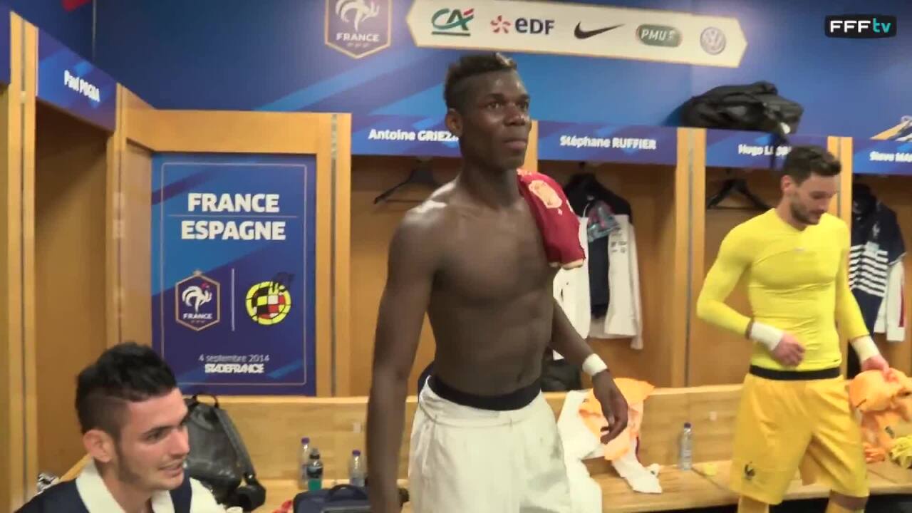 Dans le vestiaire des Bleus après France - Espagne (1-0)