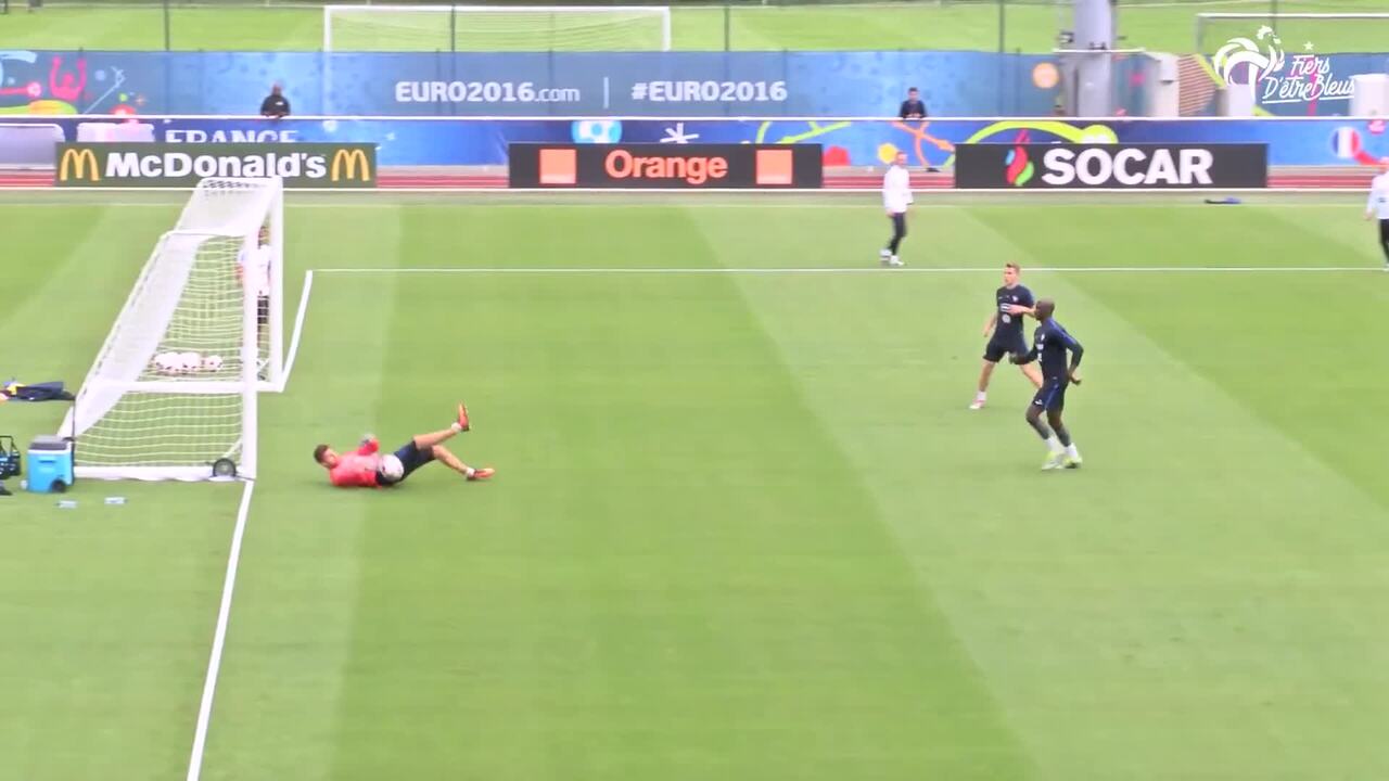 L'entraînement de lundi à Clairefontaine