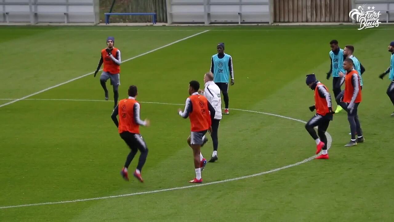 Les Bleus à l'entraînement, Equipe de France