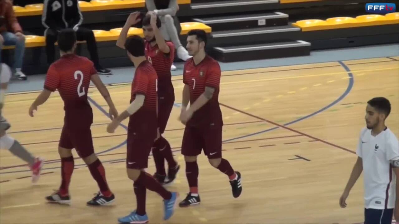 Futsal U21 France-Portugal 1-4 et 3-4, les buts