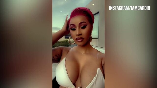 Cardi B Shows Off Peacock Hip Tattoo After 'Hours of Pain