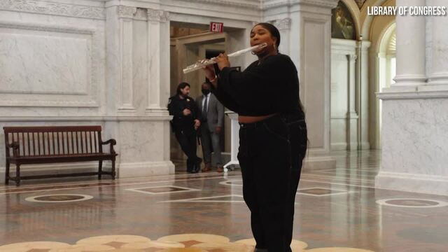 Lizzo playing flute at the Library of Congress is historically