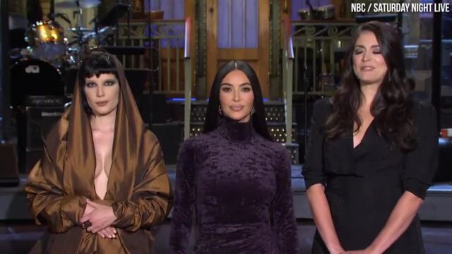 Watch Kim Kardashian Get Dragged Off Stage at SNL