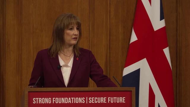 Rachel Reeves delivers pre-budget speech