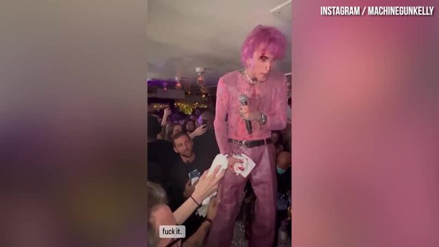 Machine Gun Kelly, Post-Bloody Champagne, Wears Pink & Rick Owens