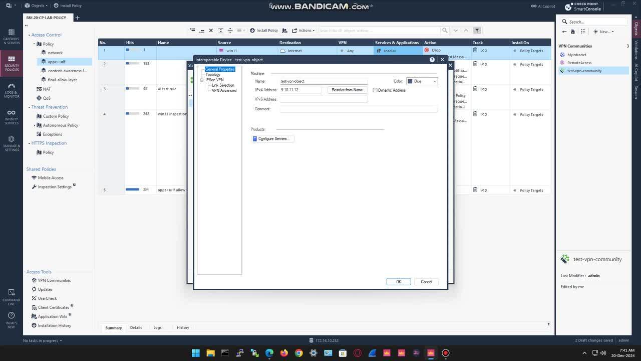 Solved: Ikev2 Phase2 is not getting up - Check Point CheckMates