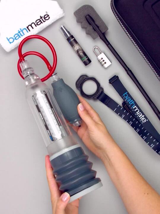 penispumpe bathmate Bathmate HYDROXTREME Penis Pump Kit Clear 5-7 Inches main image 0