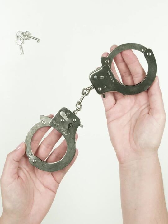 Bondage Boutique Silver Handcuffs