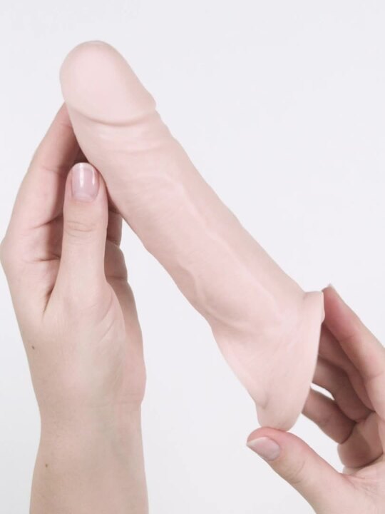 Lovehoney Real-Feel Penis Extender 1.5 Inch with Ball Loop - Flesh Pink