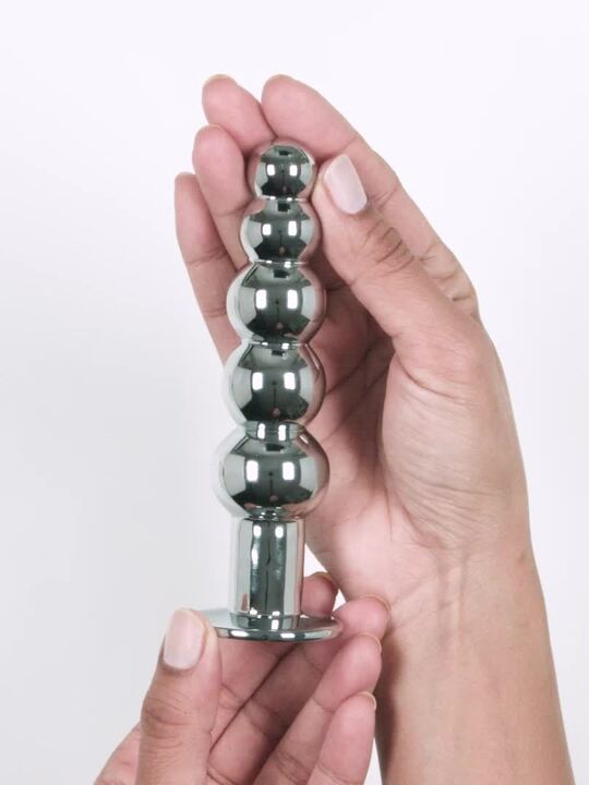 anal plug strass Large stylish transparent anal plug for women and men XXL — Aistra main image 0
