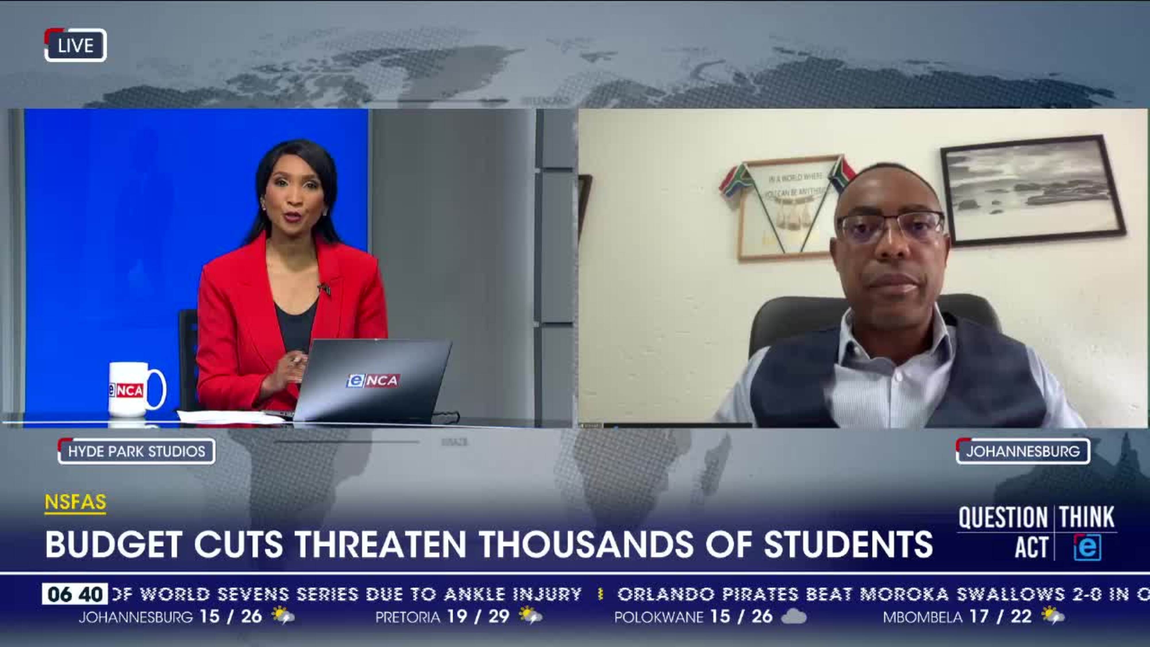 WATCH Tertiary education funding to be cut by R13.7bn eNCA