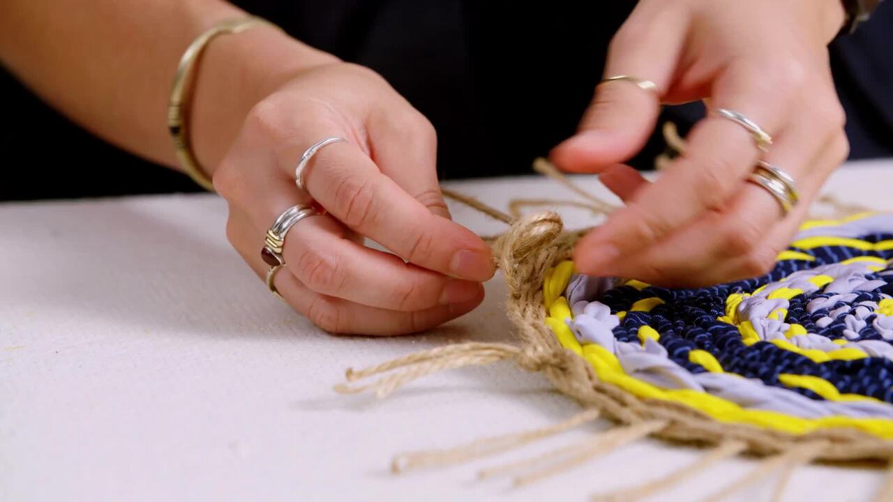 Cut and knot the weave