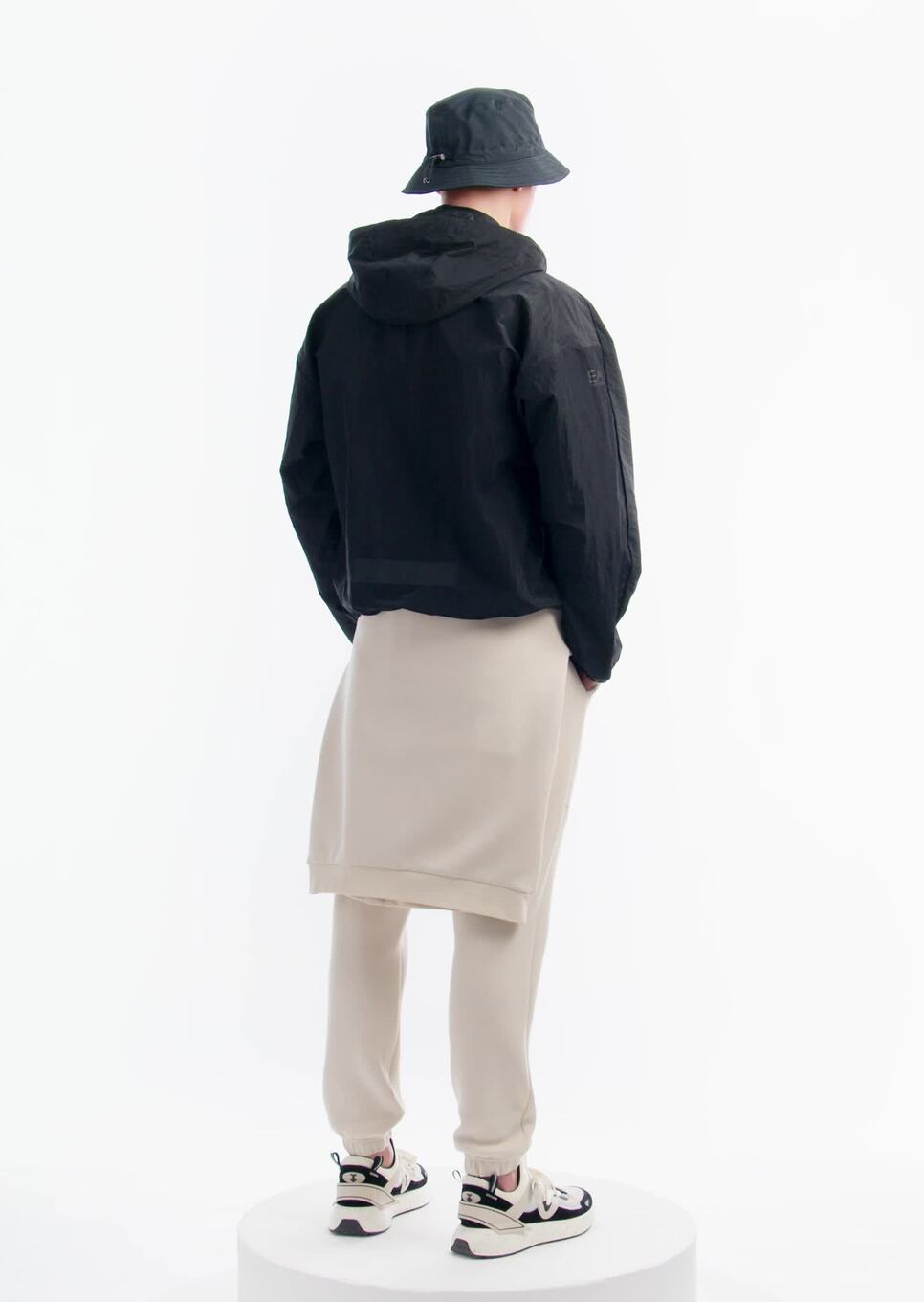 Nylon Athletic Mix hooded jacket | EMPORIO ARMANI Man