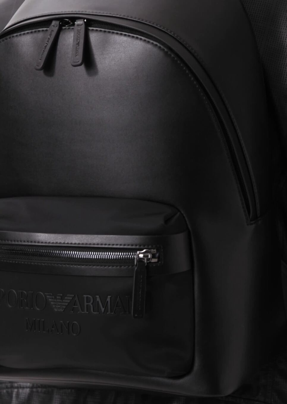 Nylon and regenerated-leather backpack | EMPORIO ARMANI Man
