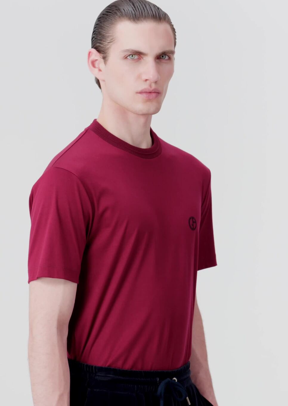 Beige cotton t-shirt Giorgio Armani Beige size L International in Cotton -  16714123