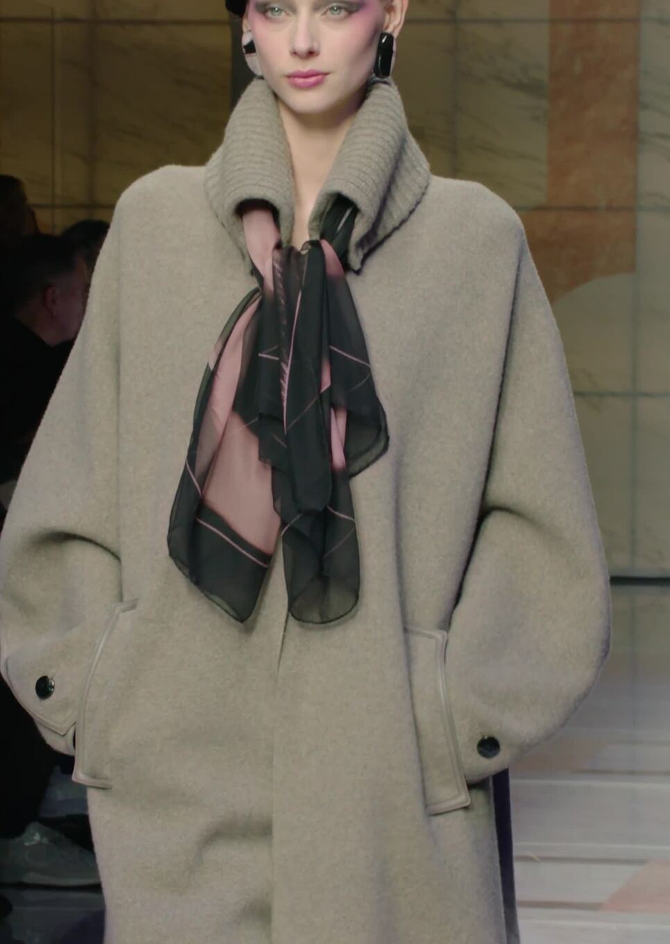 Oversized hotsell cashmere coat