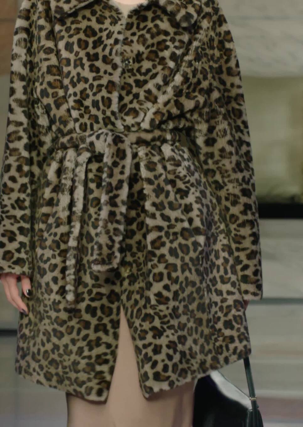 armani leopard print coat