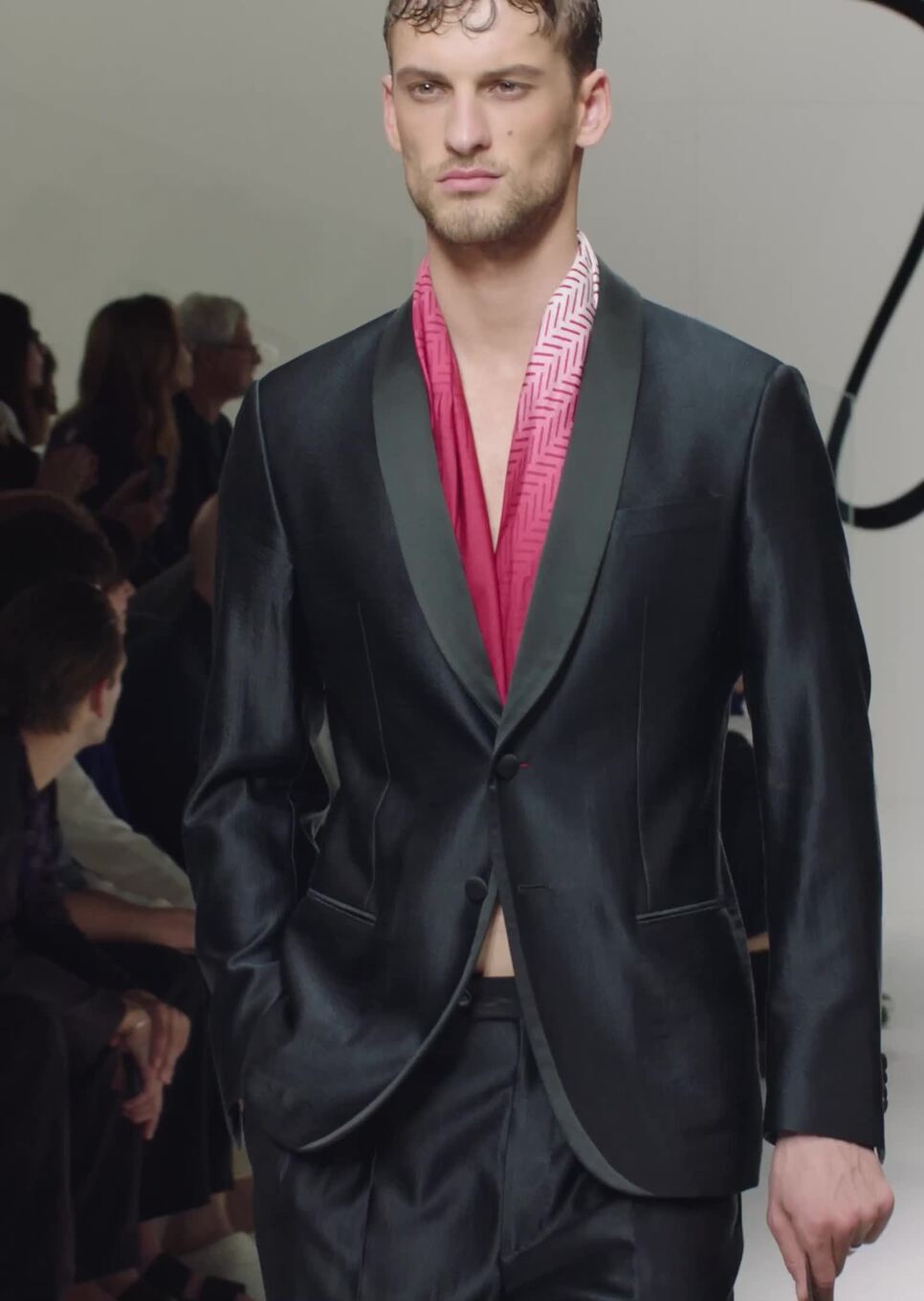 Soho line wool and silk satin tuxedo jacket | GIORGIO ARMANI Man