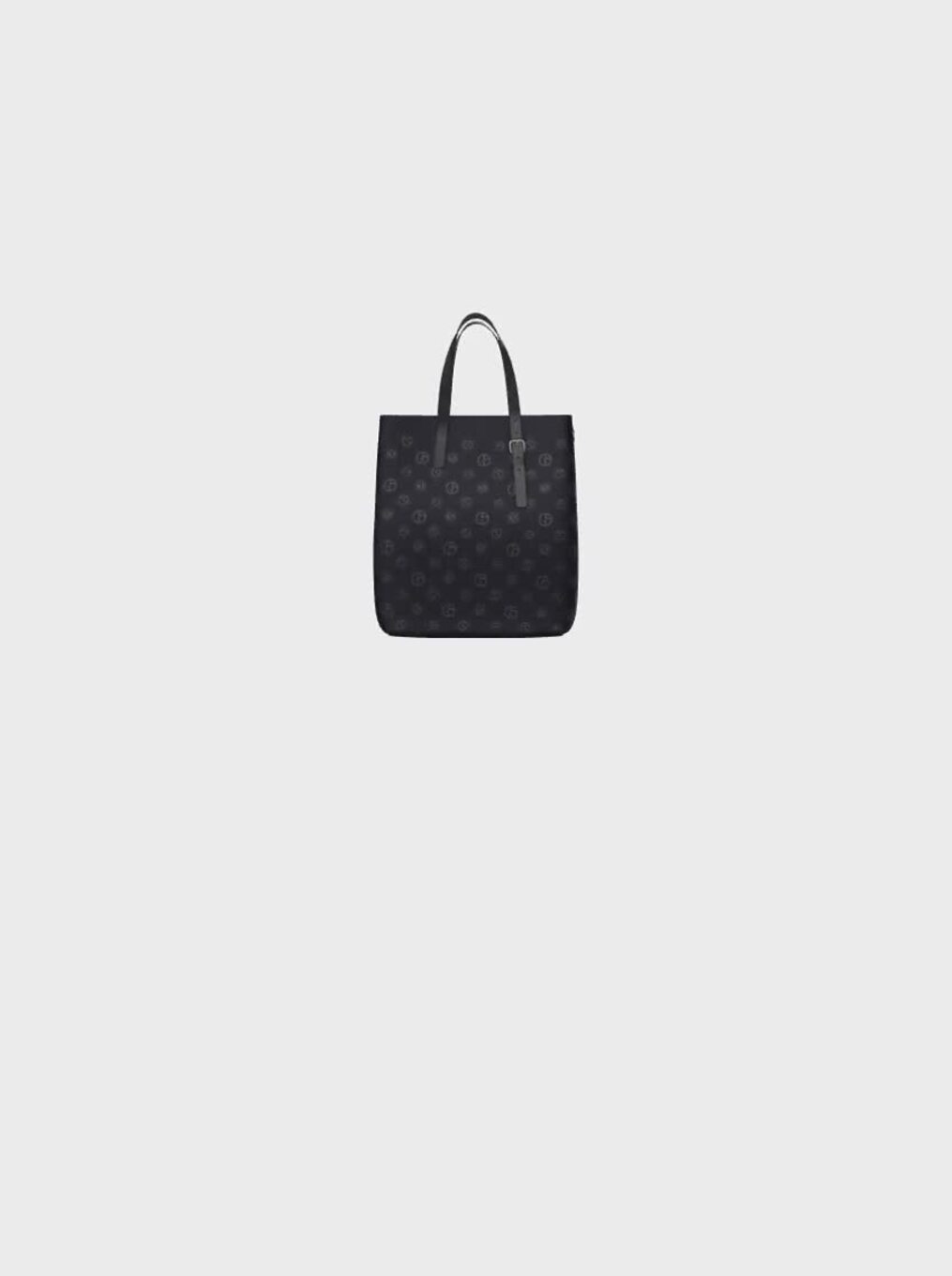 Giorgio Armani - Fabric Weekender Bag with All-Over Logo, 81% Polyester 18% Polyamide 1% Elastane, Blue, Size: Onesize