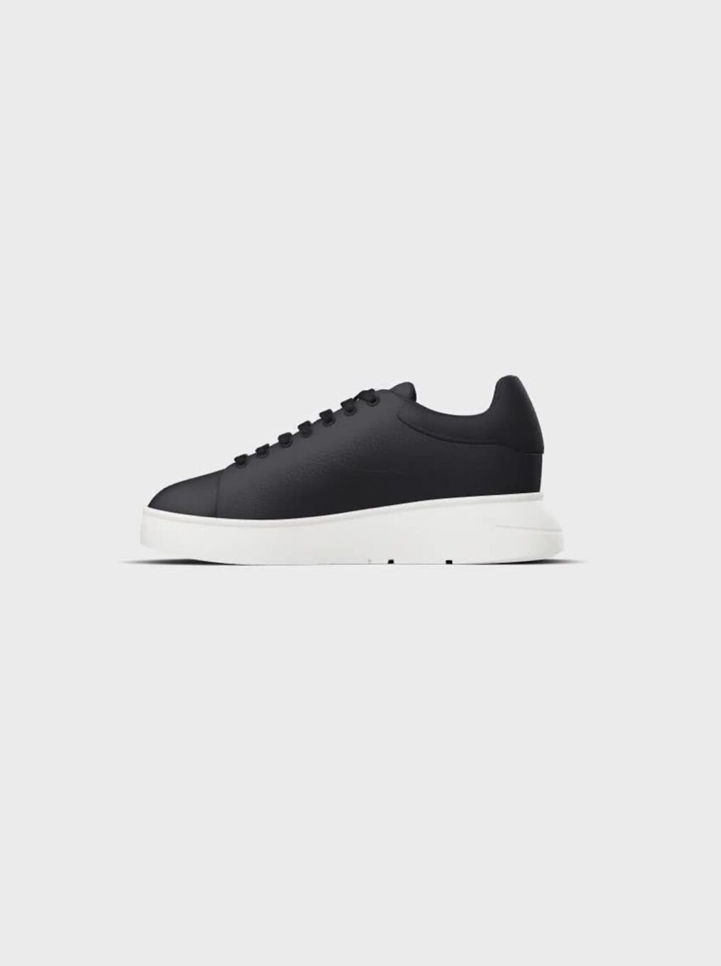 Tumbled leather sneakers | EMPORIO ARMANI Woman