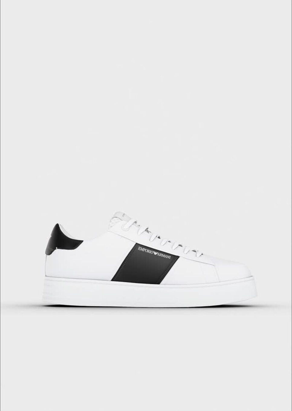 Leather sneakers details | EMPORIO ARMANI Man