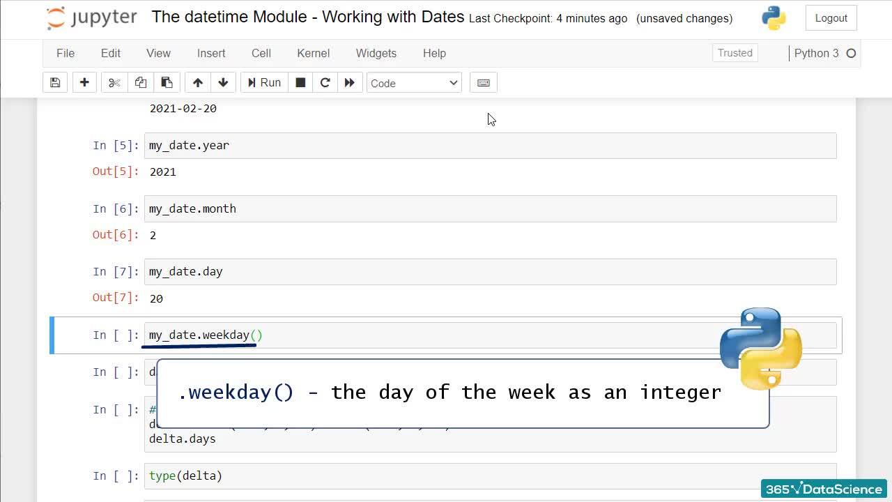 The datetime Module: working with Dates