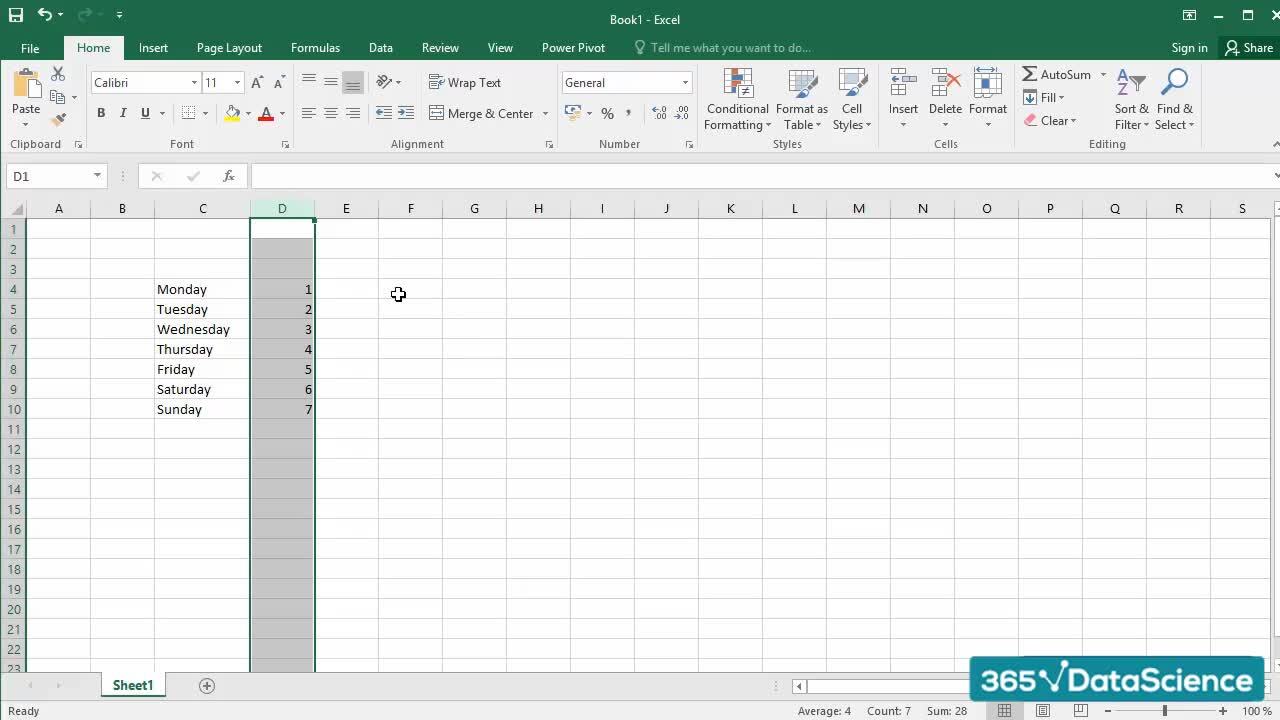 Inserting, Deleting, and Modifying Rows & Columns