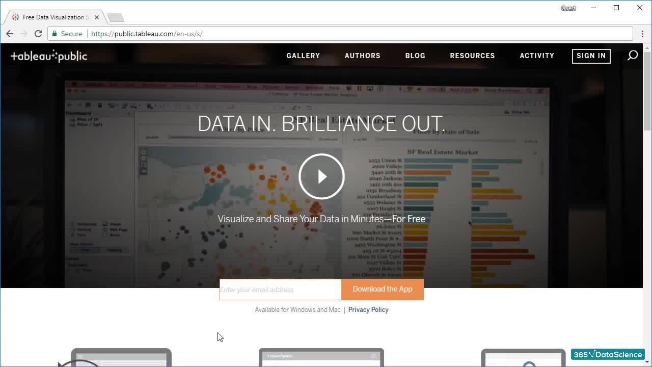 Installing Tableau Public