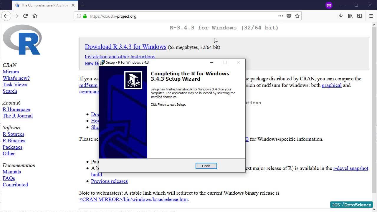 Downloading and installing R and RStudio