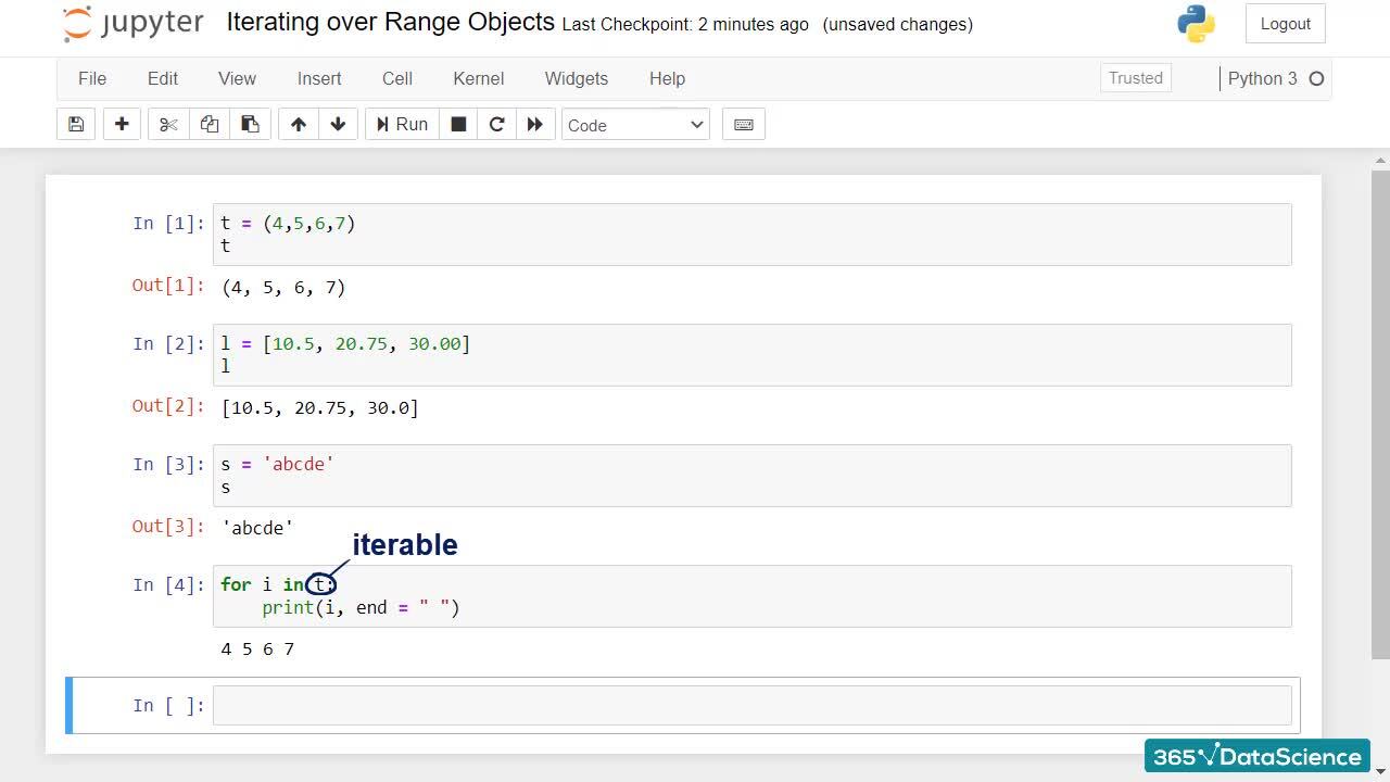 The Concept of Iterating Over Range Objects in Python