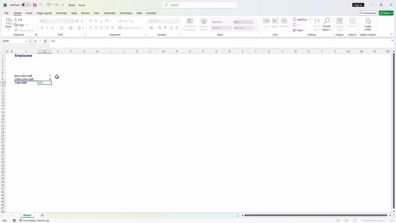 Excel Formulas for Beginners