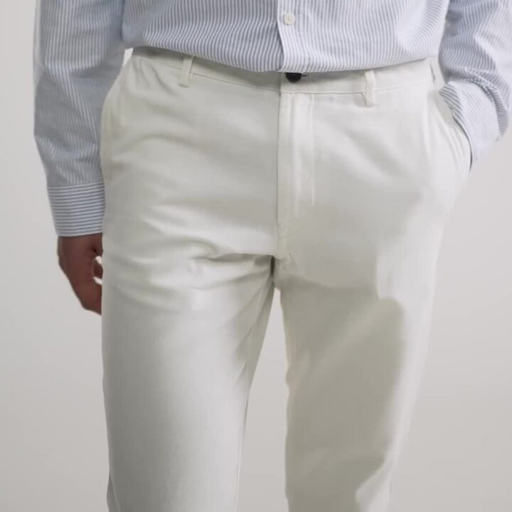 Pantalon chino canvas leger droit