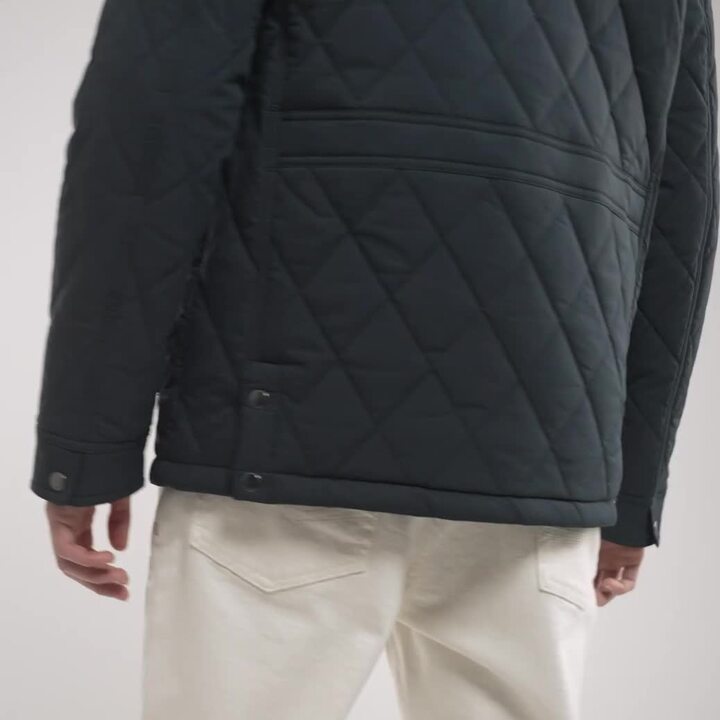 Blouson col chemise matelassé