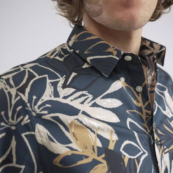 Chemise hawaïenne regular fleur coton