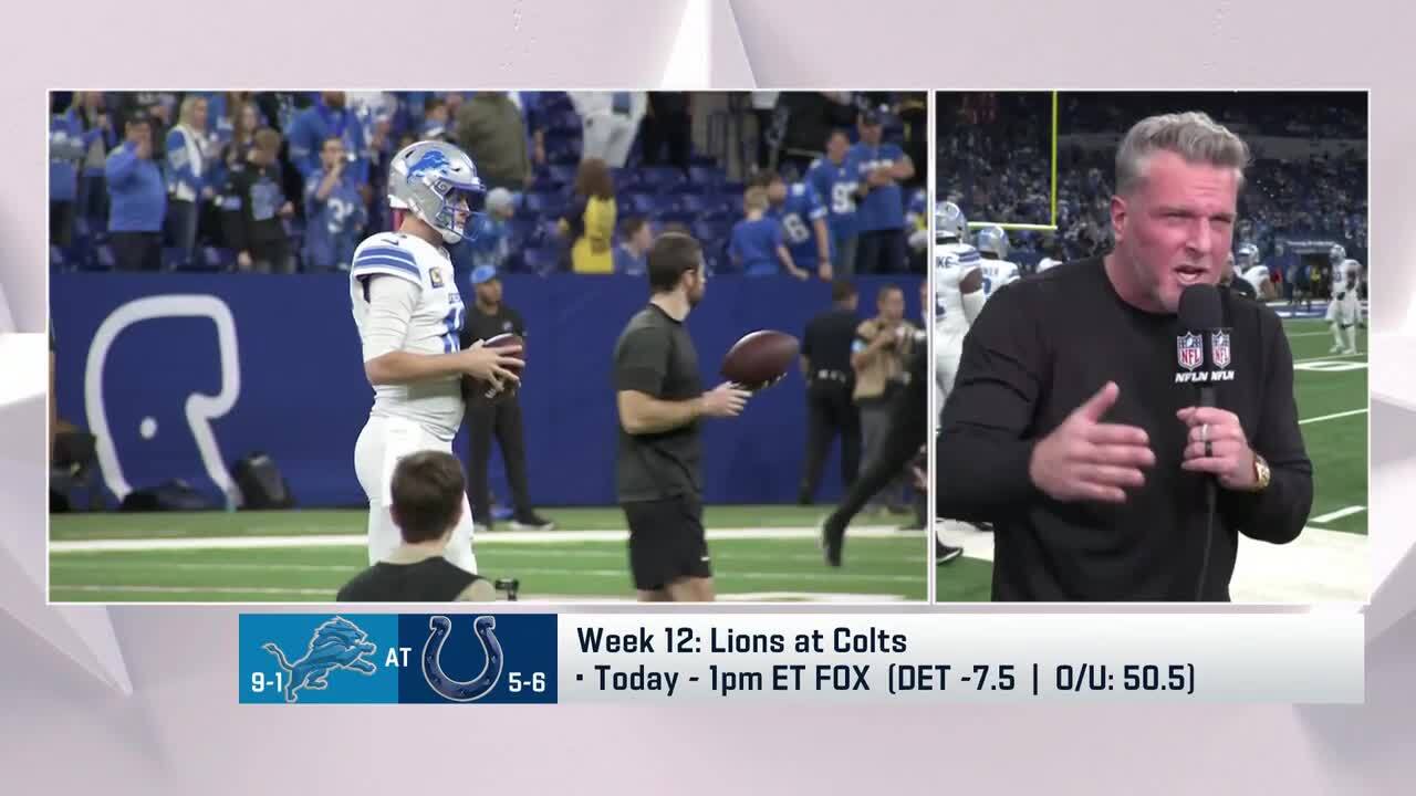 Pat McAfee on what he's seeing in Colts Week 12 pregame vs. Lions 'NFL GameDay M