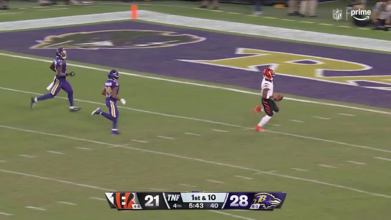 Can't-Miss Play: 70-yard TD! Burrow, Chase decimate Ravens with deep ball for si