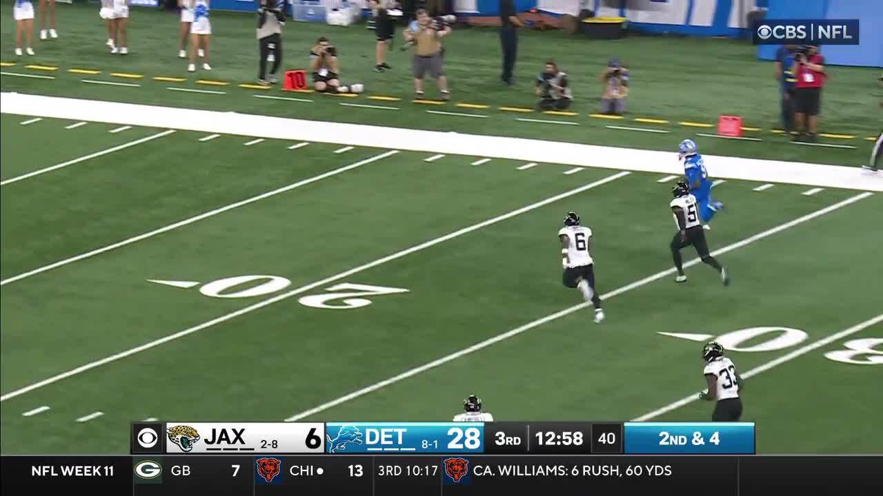 Every Jameson Williams' catch from 124-yard game Week 11