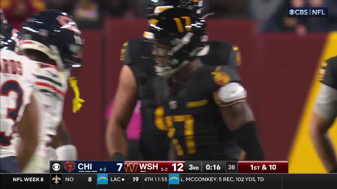 Every Terry McLaurin catch from 125-yard game vs. Bears Week 8