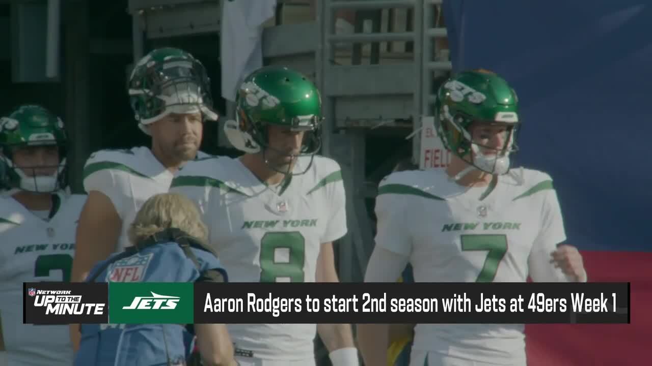 Aaron Rodgers to start second season with Jets at 49ers Week 1| 'Up To The Minut
