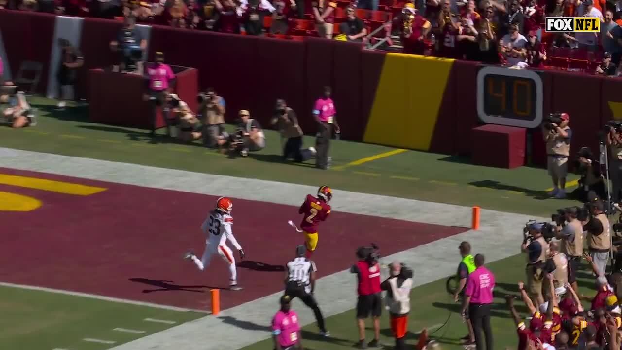 Can't-Miss Play: 41-yard TD dime! Daniels dots Dyami Brown for six vs. Browns