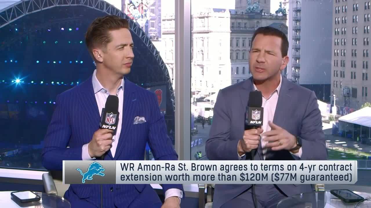 Rapoport: Lions giving WR Amon-Ra St. Brown a four-year, $120M extension with $7