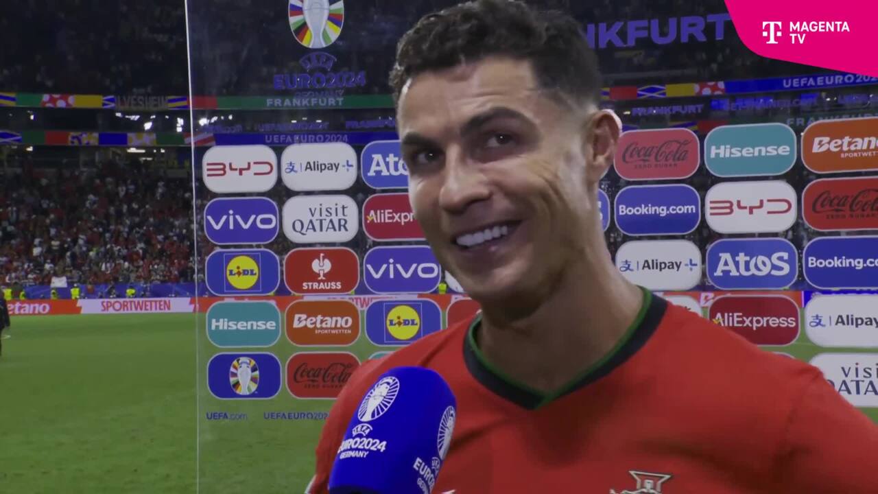 Große Emotionen - hier erklärt Cristiano Ronaldo seine Tränenausbruch