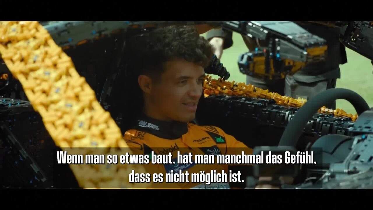 "Ungeheuerlich!": Lando Norris im Lego-McLaren in Silverstone unterwegs