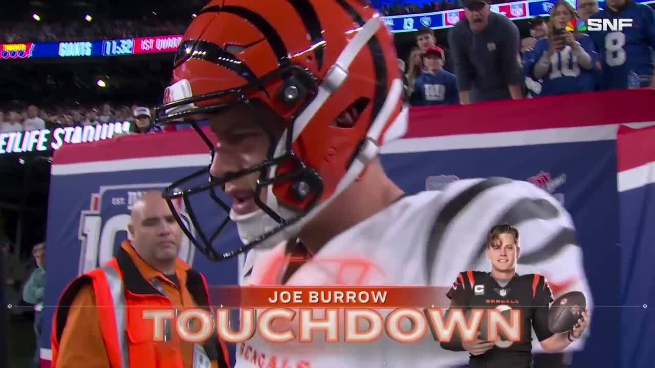 Can't-Miss Play: 47-yard TD! Burrow BURNS Giants on scoring dash to right pylon