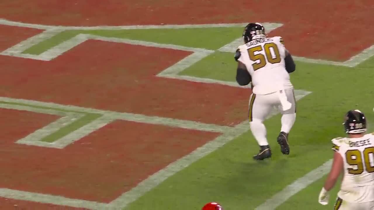 Can't-Miss Play: Big-man INT! Khalen Saunders rumbles 35 yards after HUGE defens