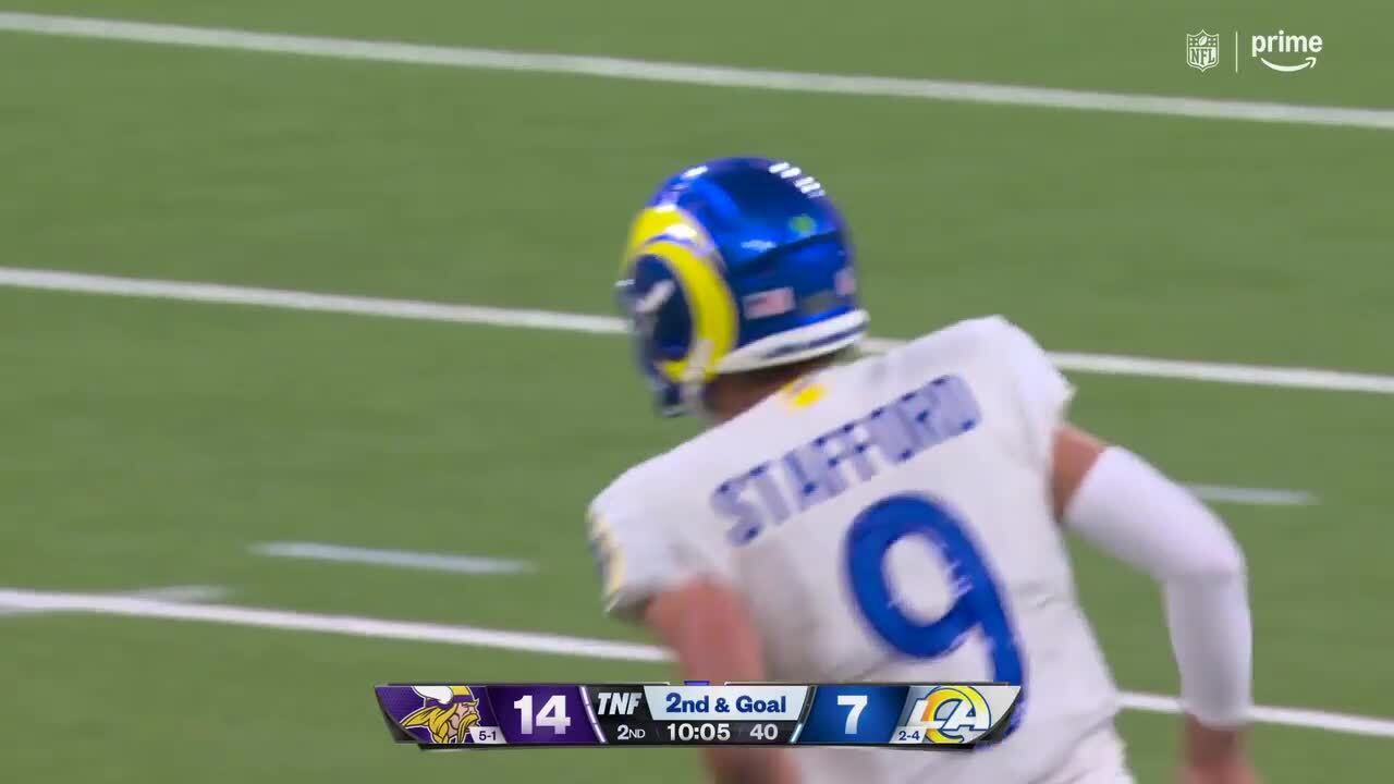 Can't-Miss Play: Stafford turns sack into Kupp TD grab in WR's return from injur