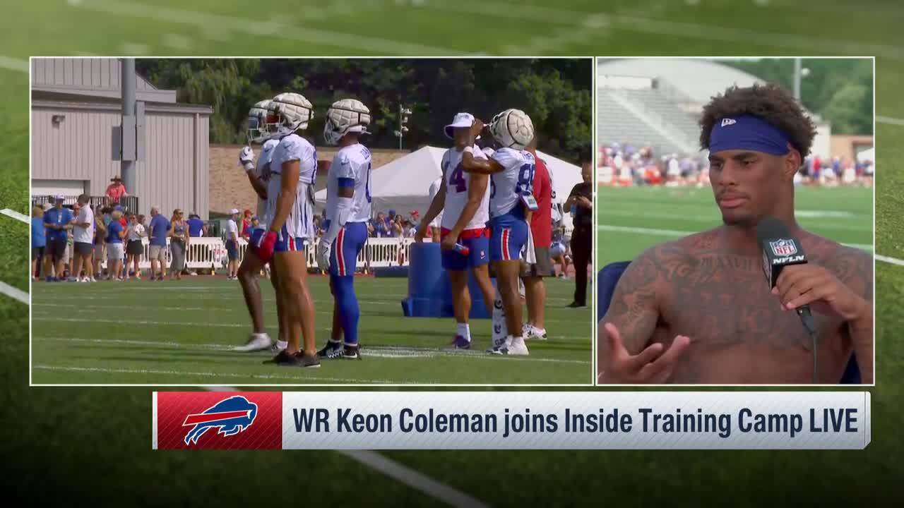 Keon Coleman talks to Wolfe about his new dog and his assimilation into Bills of