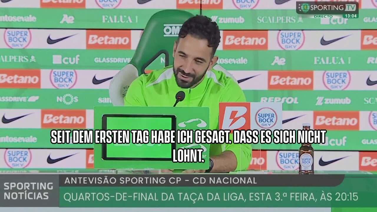 Bald United-Trainer? Sporting-Coach Amorim lacht sich ins Fäustchen